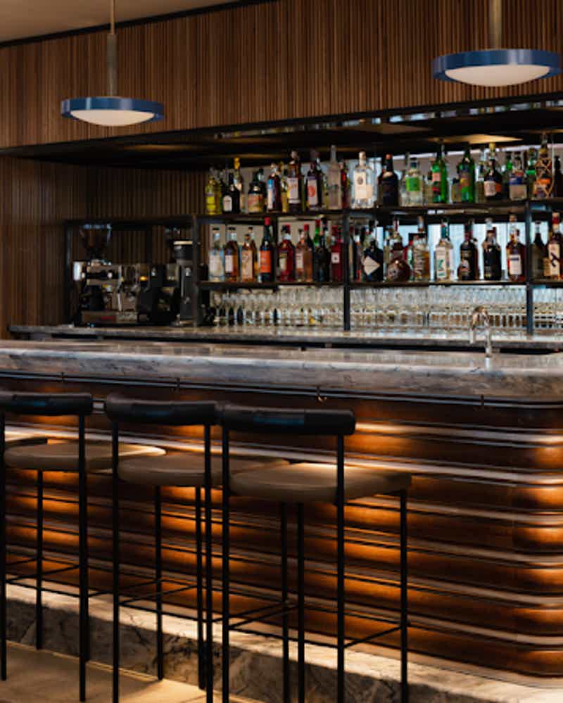 Albert's Auckland fine dining restaurant interior with elegant table settings
