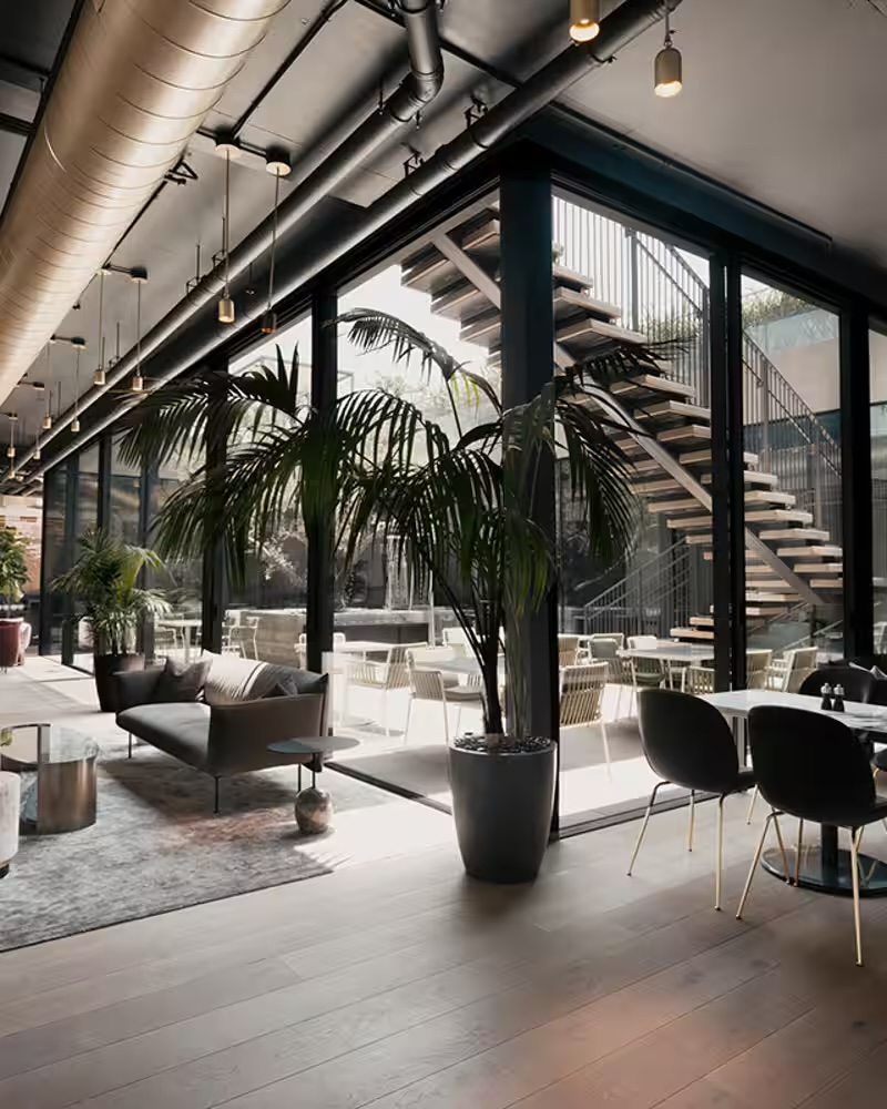 Arc Beverly private dining room with elegant curved architecture and refined finishes